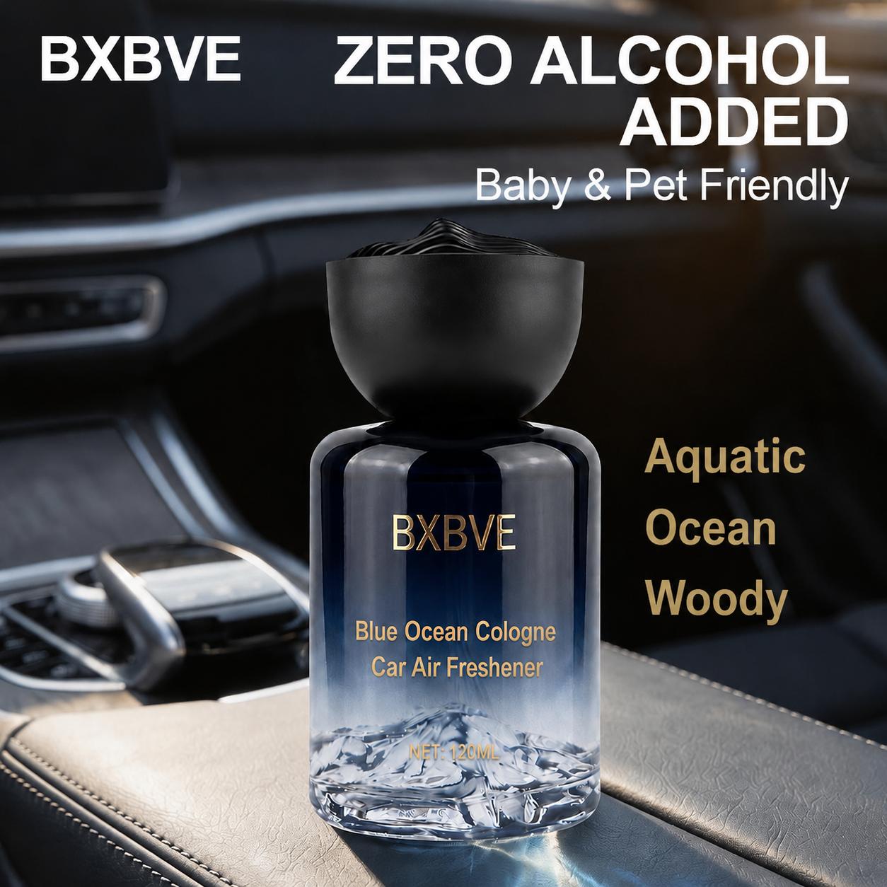 Midnight Marine Car Air Freshener 120ml Unisex | Aromatic Aquatic Ocean Fresh Woody Car Diffuser with Bergamot Coconut Amber | Long Lasting Luxury Arabian Fragrance for Men Women | Premium Gift/ cologne|Father's Day Gifts