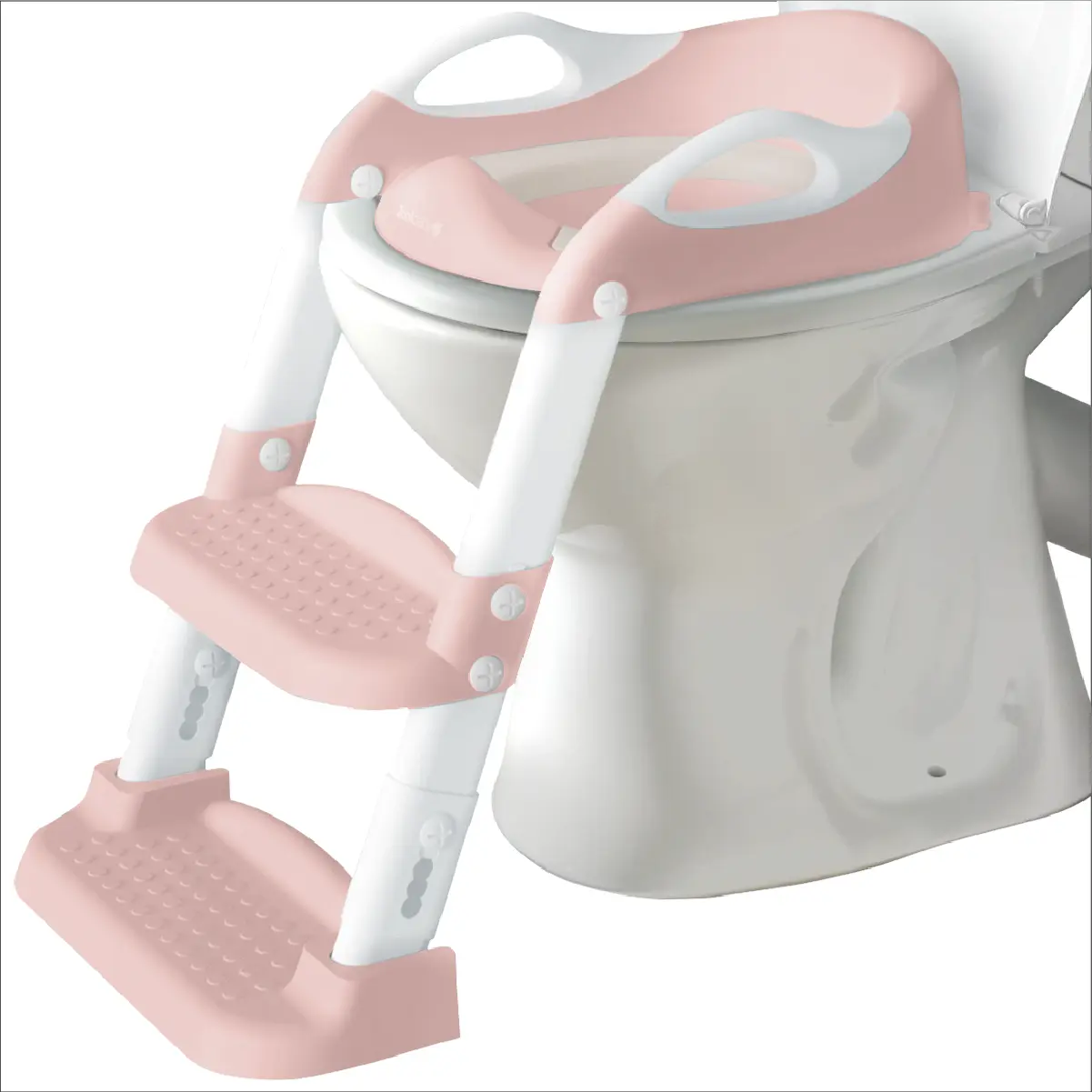 Jool Baby NAPPA Award Potty Training Seat 2 Step Ladder, Foldable Adjustable Toilet Seat with Splash Guard for Toddlers