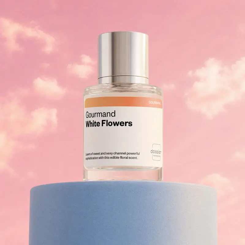 Dossier Gourmand White Flowers Eau de Parfum | Warm Vanilla, White Florals & Caramel Notes