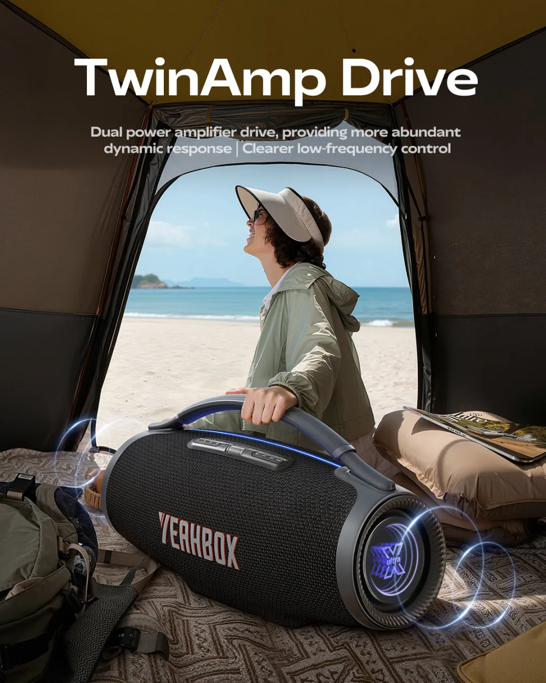 Portable Three-Way Party Speaker