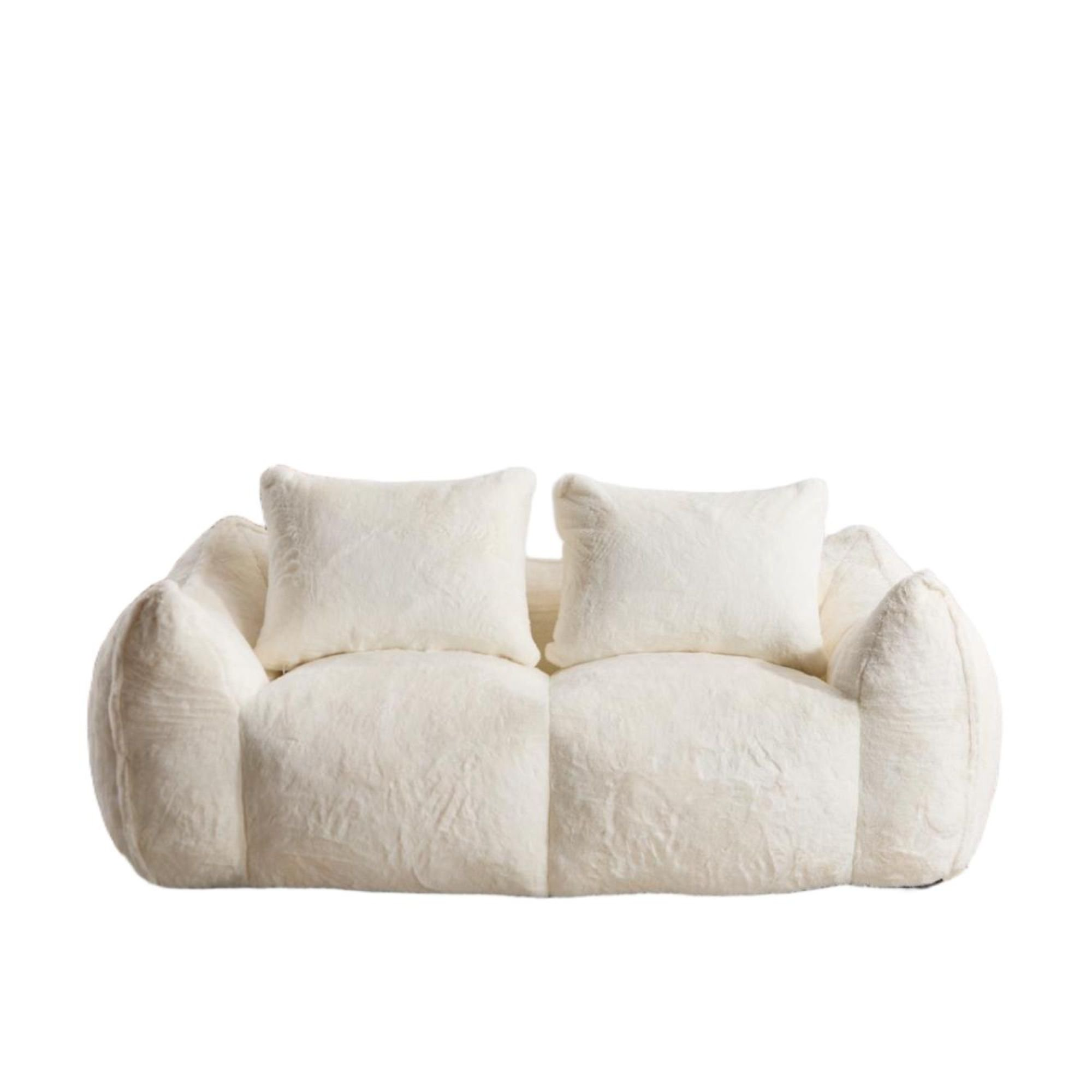 NLFZEK Giant Bean Bag Sofa – Oversized 2-Seater Couch with Plush Foam & Cozy Armrests