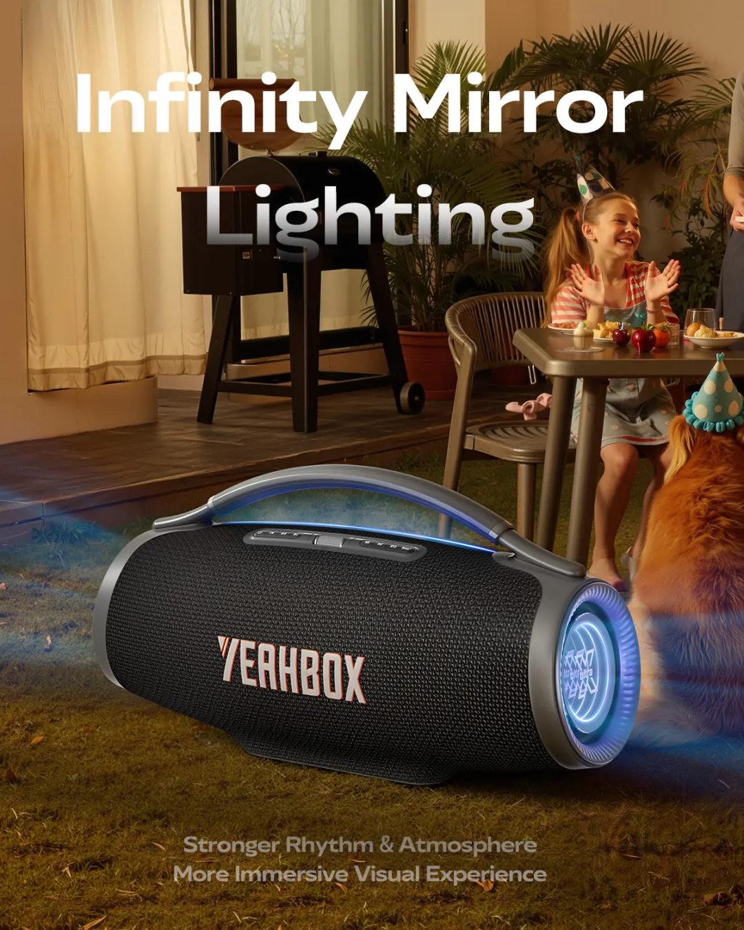 Portable Three-Way Party Speaker