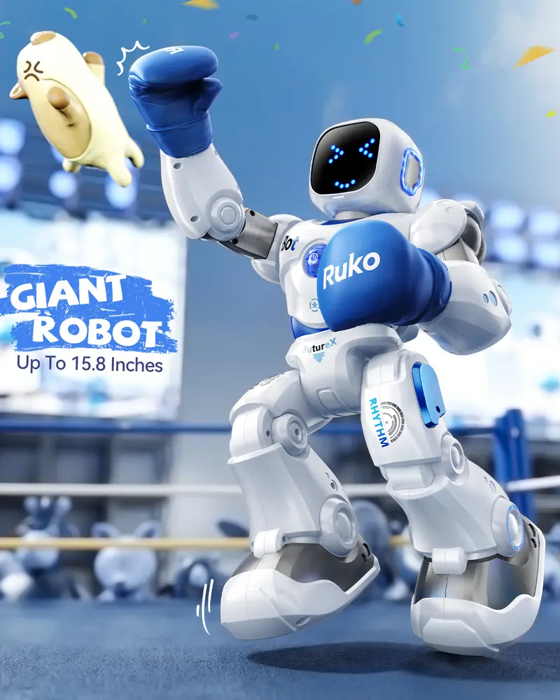 Ruko 1088 Smart Robot for Kids – Programmable RC Robot with Voice & App Control