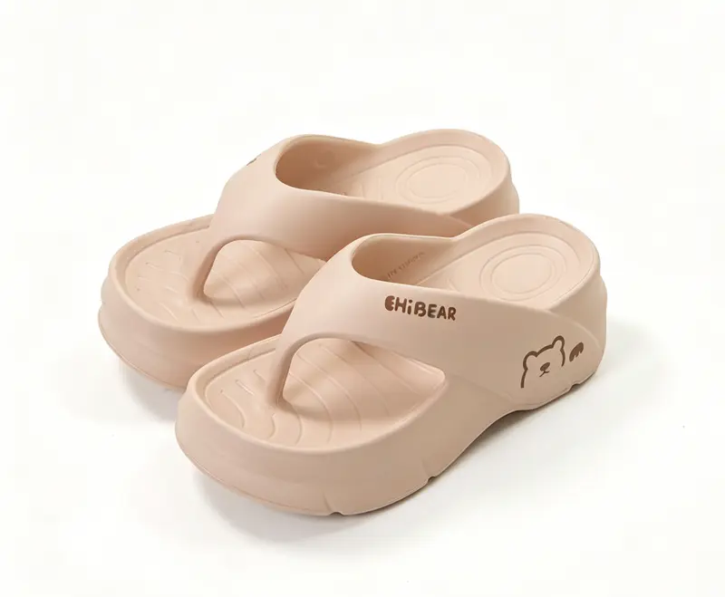 Cute Bear EVA Slides for Women | Soft Lightweight Flip Flops, Breathable Non-Slip Sandals for Summer