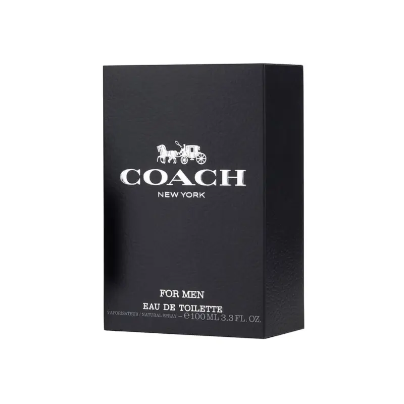 Coach For Men Eau de Toilette – Fresh Woody Aromatic Cologne with Citrus, Amber & Suede Notes