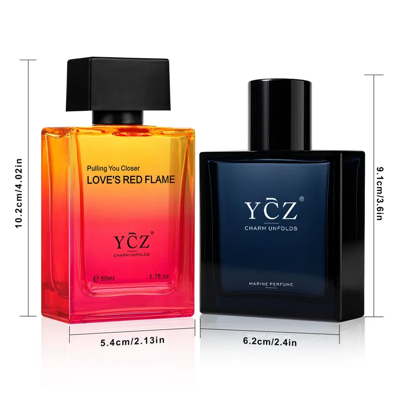 YCZ Fragrance Duo Set – Marine & Passionate Love | 2 Signature Scents, Endless Possibilities
