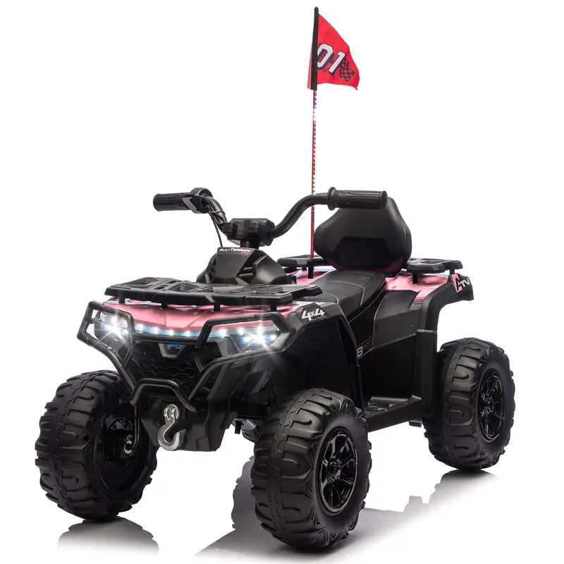 24V Kids Ride-On ATV | 160W Dual Motors, Bluetooth Music, LED Lights & Off-Road Design
