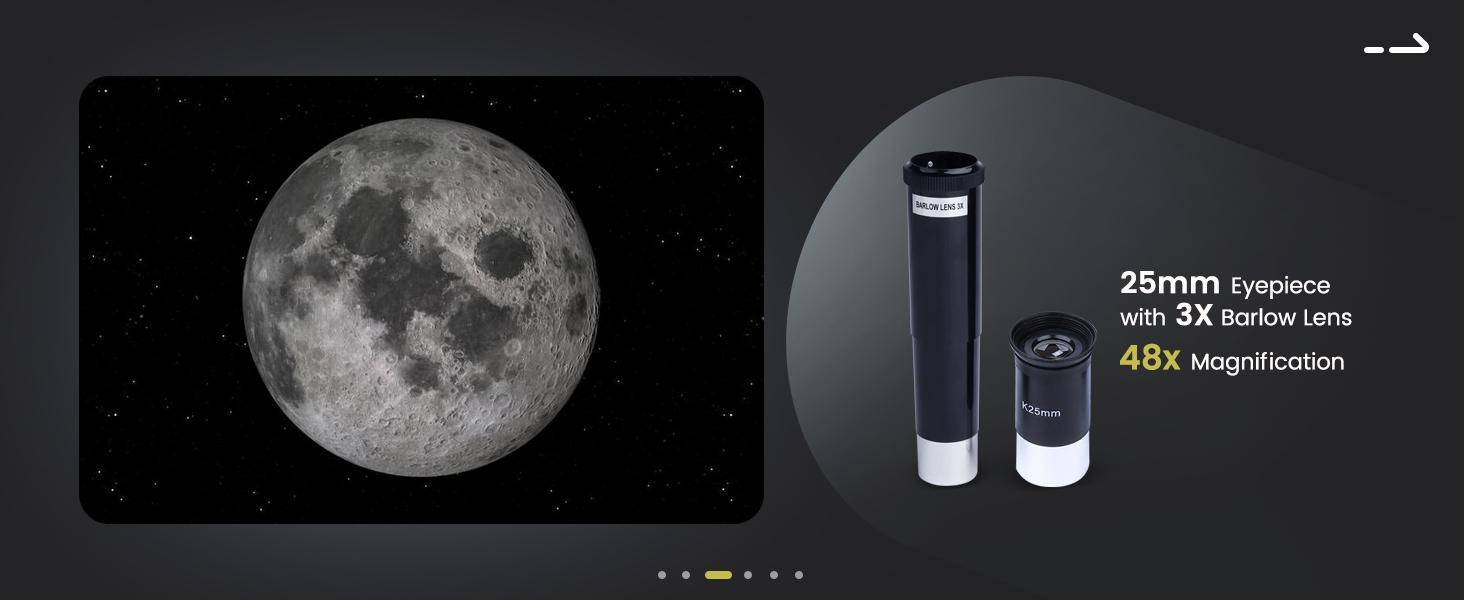 Telescopes for Astronomy Adults 70mm Aperture 400mm Focal Length Refractor Telescope for Beginners Kids Portable with Backpack Tripod Phone Adapter Digital Microscope Lcd Digital Microscope Visual Learning Tools Classroom Supplies