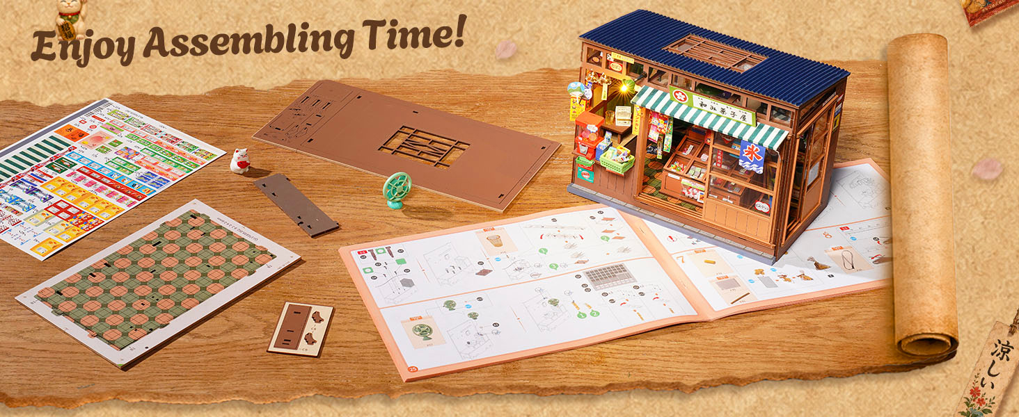 japanese book nook miniature house puzzles