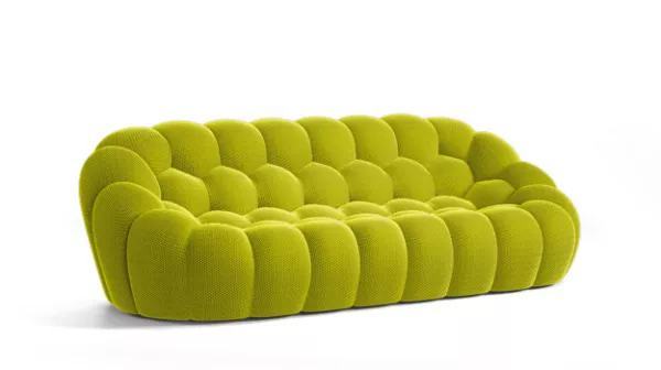 NLFZEK Bubble Sofa – Sculptural 3-Seater Curved Sofa, Modern Plush Lounge Couch for Living Room