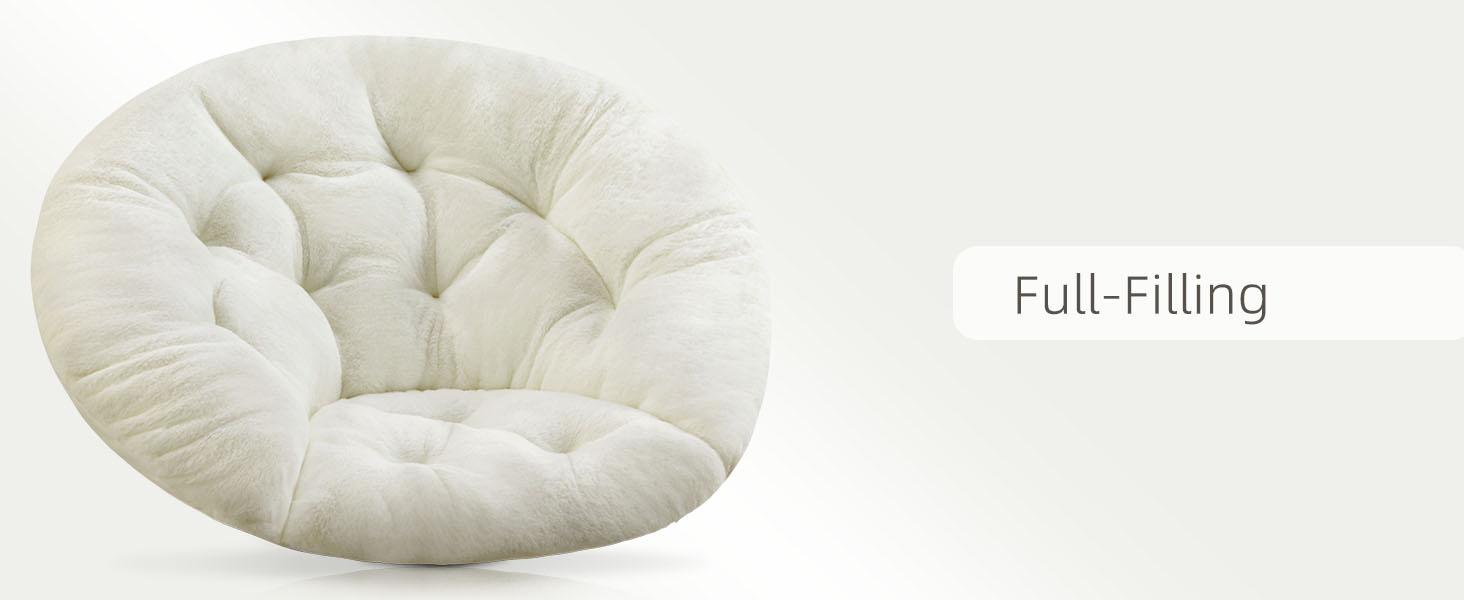 Cozy Saucer Chairs Faux Fur Living Room Reading Lounge Furniture Folding Comfy with Soft Thick Padded Seat Metal Frame Modern Style for Bedroom Home Cozy Saucer Chairs Faux Fur Living Room Reading Lounge Furniture Folding Comfy with Soft Thick Padded Seat Metal Frame Modern Style for Bedroom Home