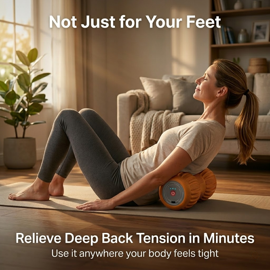 SaviRyx™ PulseRoll Pro for Plantar Fasciitis, Foot & Body Deep Tissue Relief