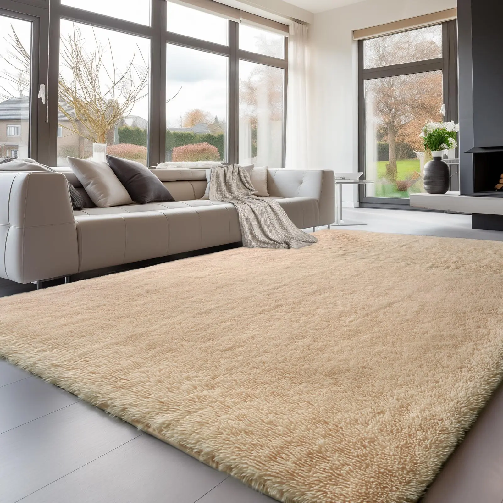 Cloud-Like Fluffy Rug | Super Soft Plush Carpet for Bedroom, Living Room & Cozy Spaces