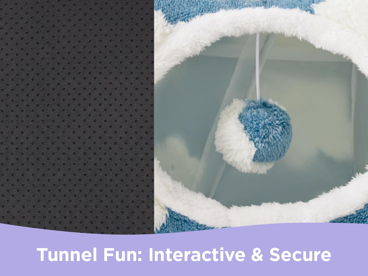 Lesure Cat Tunnel Bed for Indoor Cats - Soft&Cozy Cute Cat Donut Tunnel with Washable Circle Cushion, Round Pet Play Tunnel Toy for Kitten/Puppy/Rabbit, Peekaboo Cave Toy, Cool Cat Stuff Lesure Cat Tunnel Bed for Indoor Cats - Soft&Cozy Cute Cat Donut Tunnel with Washable Circle Cushion, Round Pet Play Tunnel Toy for Kitten/Puppy/Rabbit, Peekaboo Cave Toy, Cool Cat Stuff