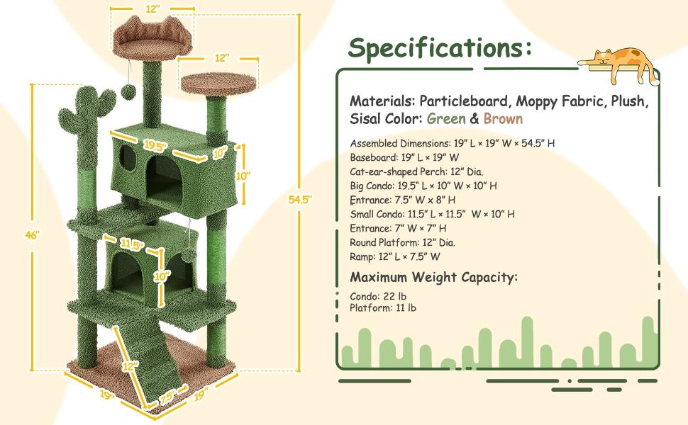 【All Size】Yaheetech 54″ Cat Tree Tower Condo Furniture Scratch Post for Kittens Pet House Play Cat Tower w/ 2 Condos & 2 Dangling Balls & 3 Scratching Posts Multilevel Indoor Cat Tree Tower for Kittens & Small/Medium Cats 【All Size】Yaheetech 54″ Cat Tree Tower Condo Furniture Scratch Post for Kittens Pet House Play Cat Tower w/ 2 Condos & 2 Dangling Balls & 3 Scratching Posts Multilevel Indoor Cat Tree Tower for Kittens & Small/Medium Cats