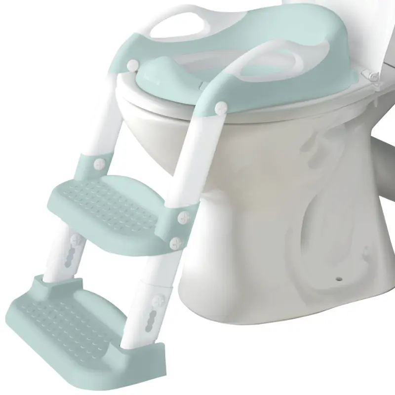 Jool Baby NAPPA Award Potty Training Seat 2 Step Ladder, Foldable Adjustable Toilet Seat with Splash Guard for Toddlers