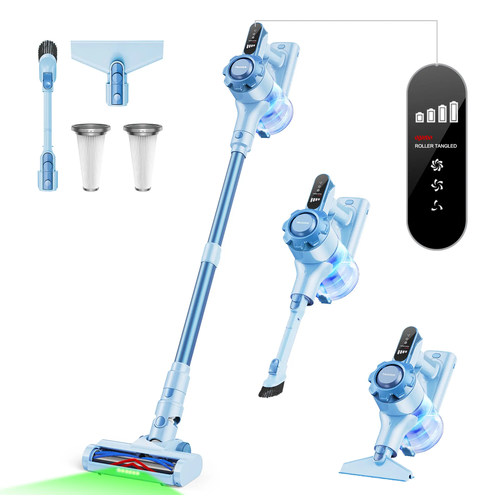 Trucozie T350 Cordless Vacuum – Lightweight, Self-Standing & Powerful for Everyday Cleaning