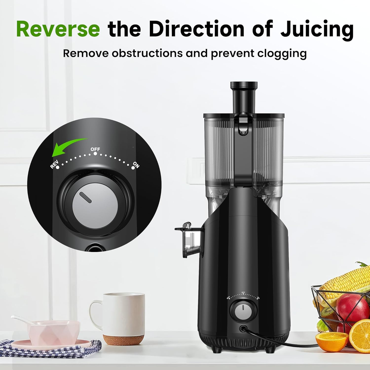 LOISEL Slow Cold Press Juicer – High Juice Yield