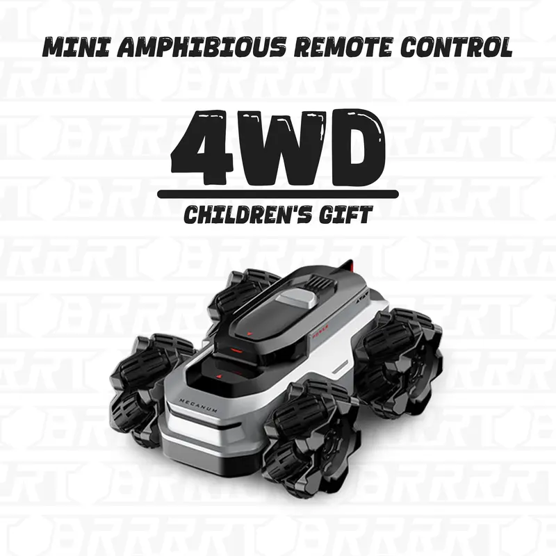 BRRRRT Amphibious Remote Control Car 4WD WaterproofRC Vehicle 360°Rotation RC Truck Stunt Car 2.4 GHzRemote Control Boat for 5-12 Kids Girls Boys Gift AllTerrain Water Beach Pool Toy