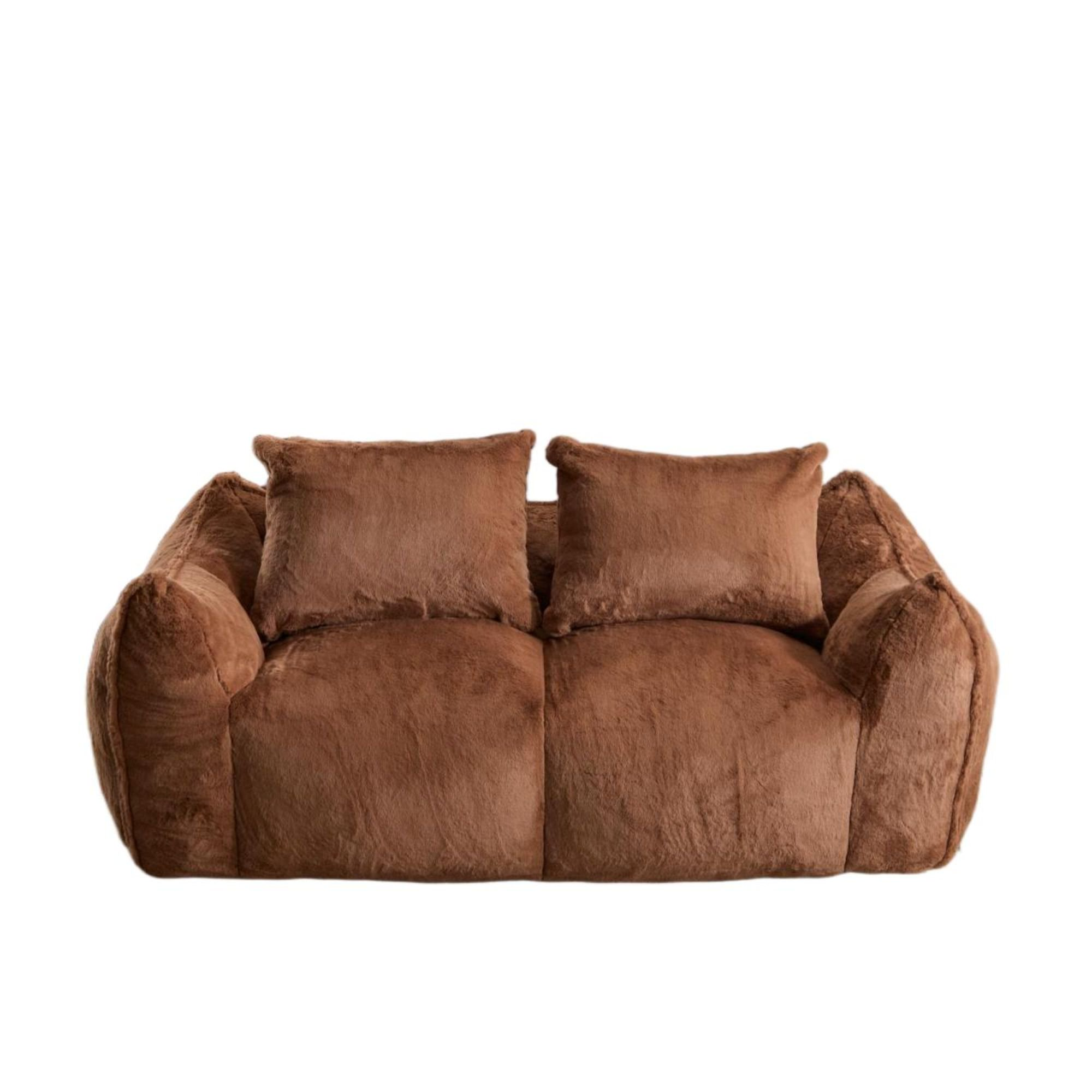 NLFZEK Giant Bean Bag Sofa – Oversized 2-Seater Couch with Plush Foam & Cozy Armrests