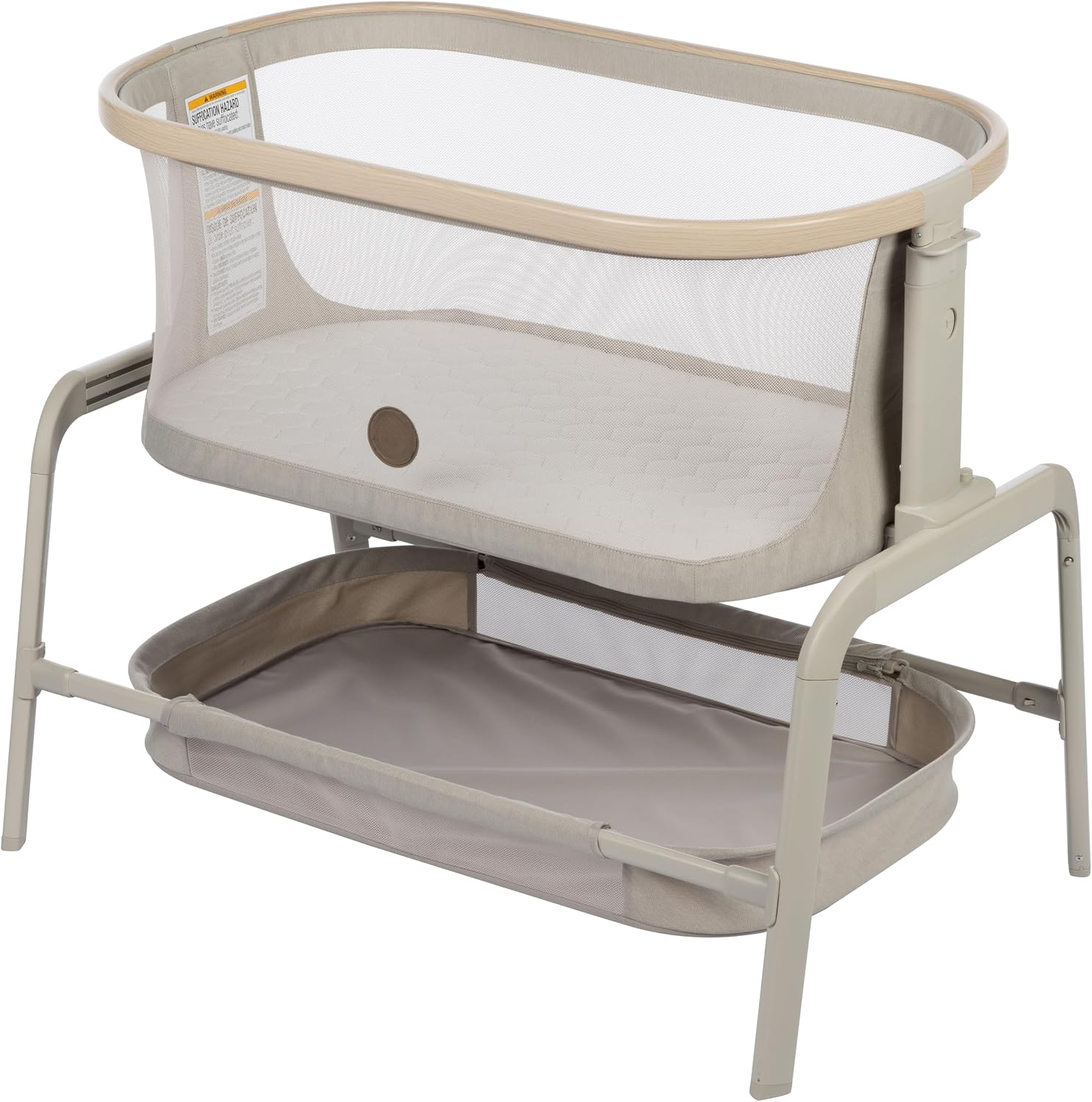 NLFZEK Adjustable Bedside Bassinet | Portable Baby Sleeper with Breathable Mesh & Foldable Design