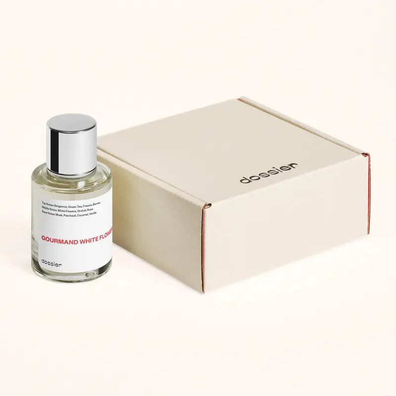 Dossier Gourmand White Flowers Eau de Parfum | Warm Vanilla, White Florals & Caramel Notes