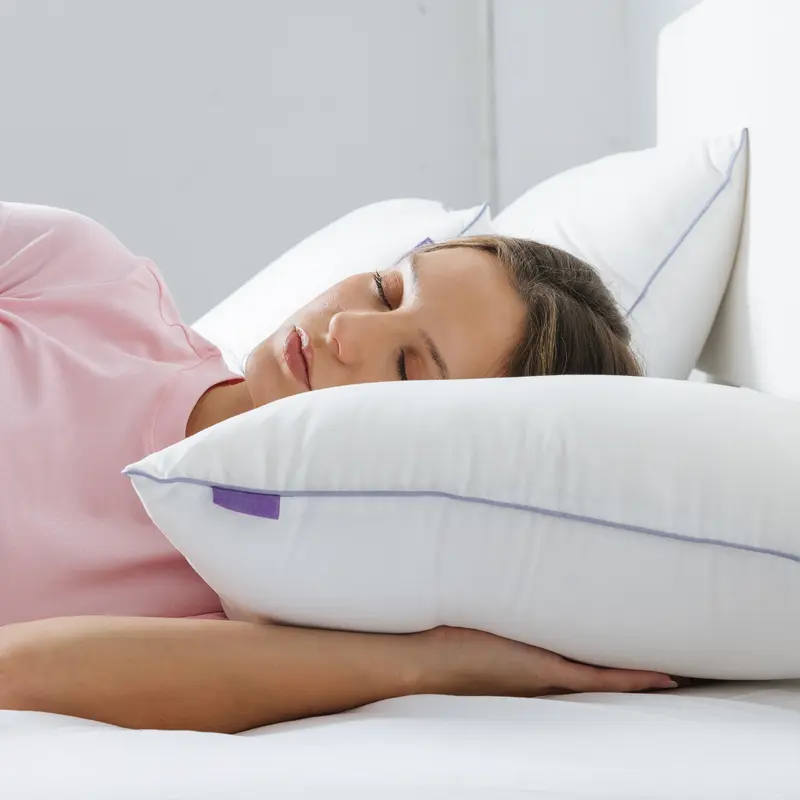 Waterproof Hotel-Style Pillow | Stain-Resistant Cloud-Soft Down Alternative Pillow, Machine Washable & Hypoallergenic