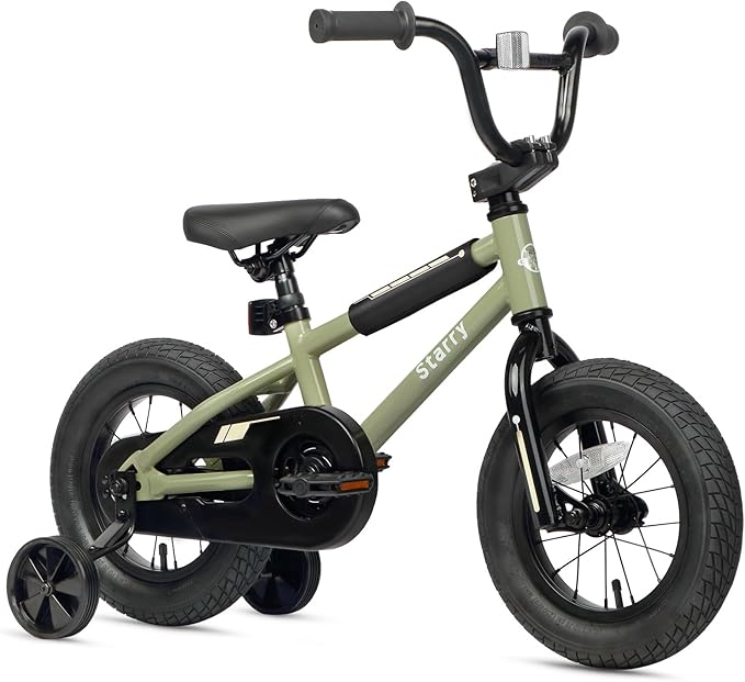 Kids Bike 12-18 Inch | BMX Style Bicycle with Training Wheels, Adjustable Seat & Coaster Brake for Boys & Girls