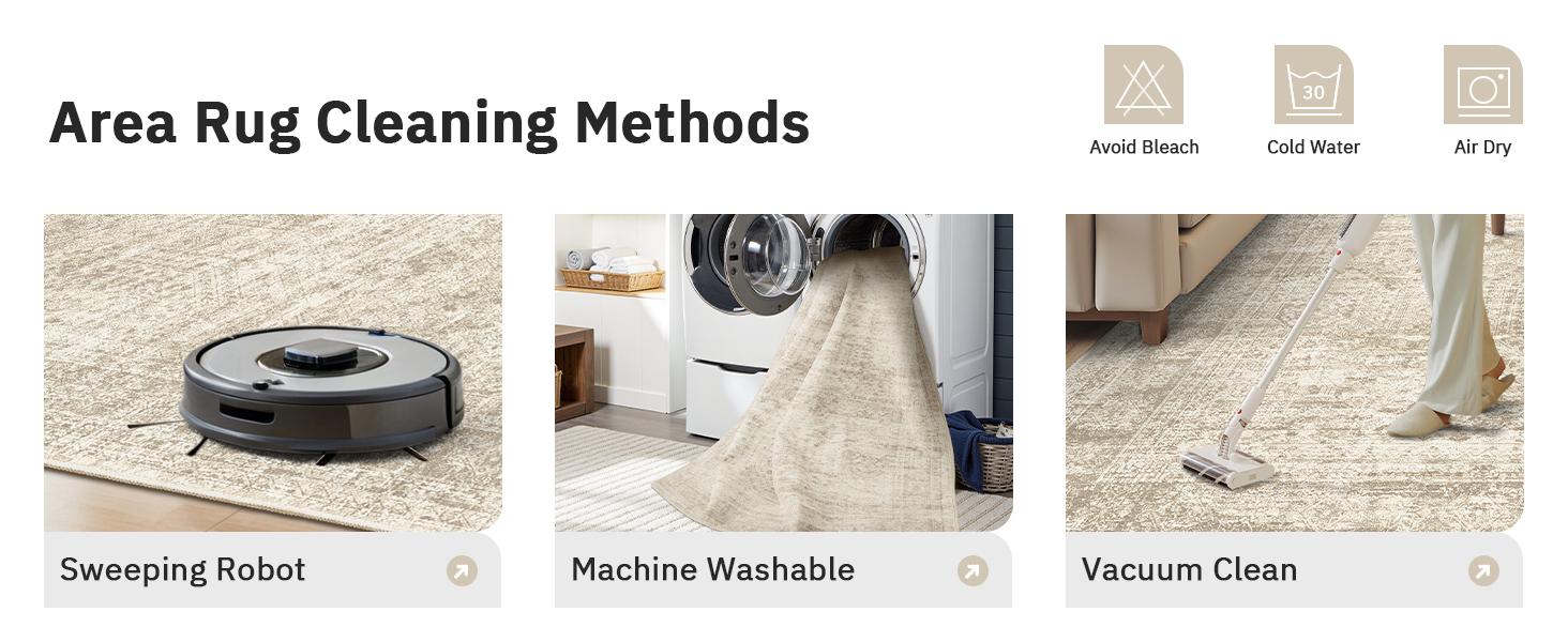 Art&Tuft Classic Geometric Indoor Area Rug - Large, Soft, Non-Slip, Stain-Resistant, Machine Washable Rugs for Bedroom, Household Decor (Various Sizes), Machine Washable Rug,back to school,dorm essentials,home decor,home essentials