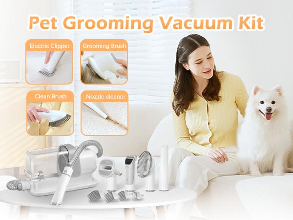 LMVVC pet grooming kit with vacuum for dogs and cats Groomer Tools Poodle Puppy Cleaning #Summervibes #petlovers