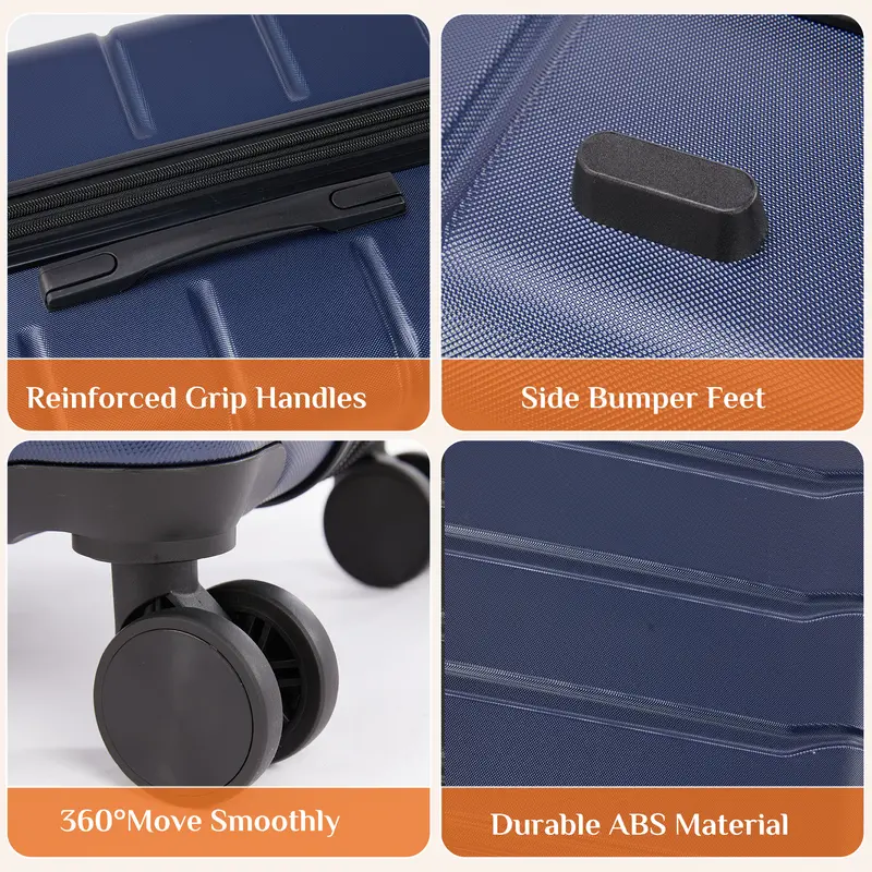 loisel Lightweight Hardshell Suitcase | Expandable ABS Luggage with TSA Lock & 360° Spinner Wheels