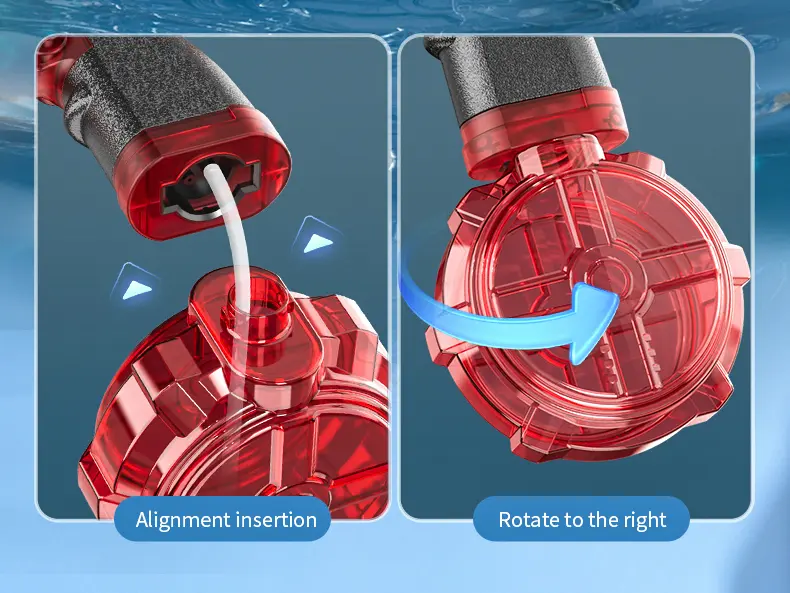 Ultimate Automatic Electric Water Blaster with Glowing Muzzle & Drum Magazine