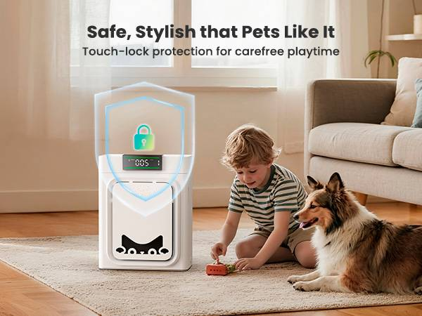 oneisall air purifiers for home pets, 3-in-1 Washable HEPA Filter, Dual-Sided Filter with 200g Activated Carbon, Pet-Friendly Design &ndash; Pet Lock, Allergen Relief & Odor Removal Summervibes Petlovers summerwins