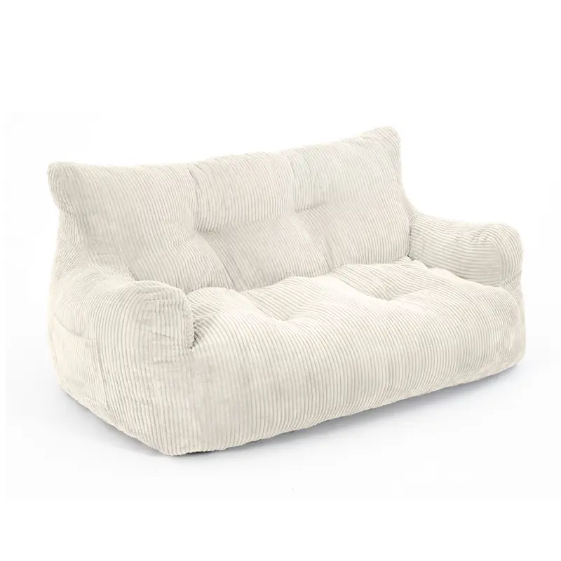 Loisel Lazy Bean Bag Sofa – Ultra Soft Corduroy Lounge Chair with Memory Foam, No Assembly Required