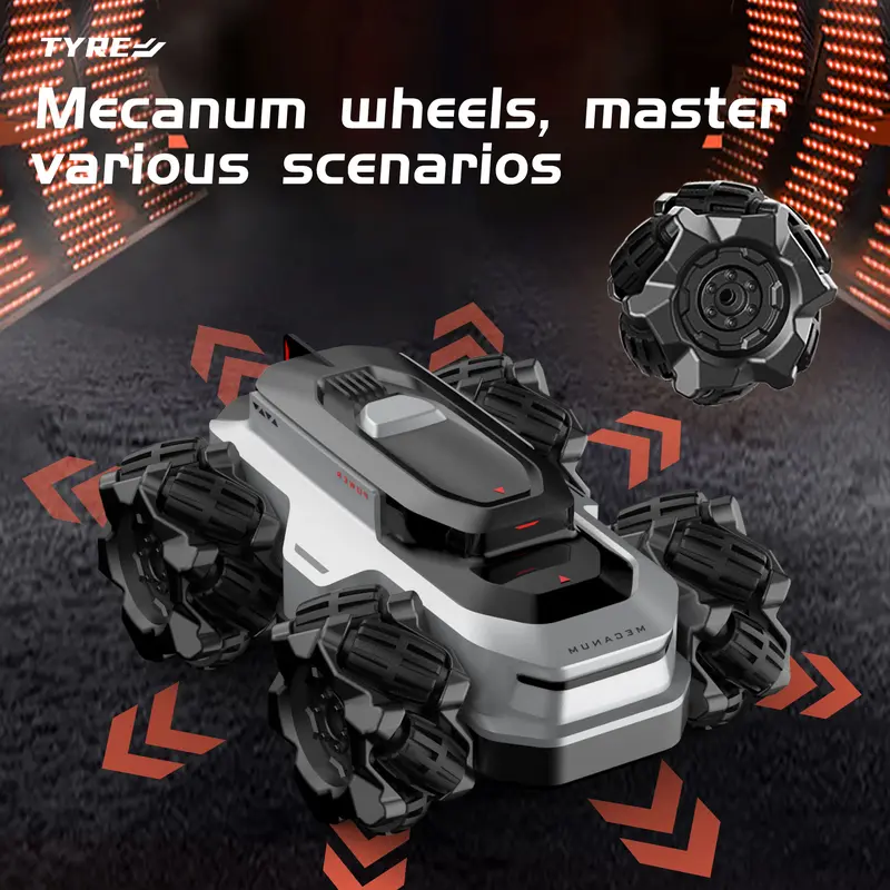 BRRRRT Amphibious Remote Control Car 4WD WaterproofRC Vehicle 360°Rotation RC Truck Stunt Car 2.4 GHzRemote Control Boat for 5-12 Kids Girls Boys Gift AllTerrain Water Beach Pool Toy