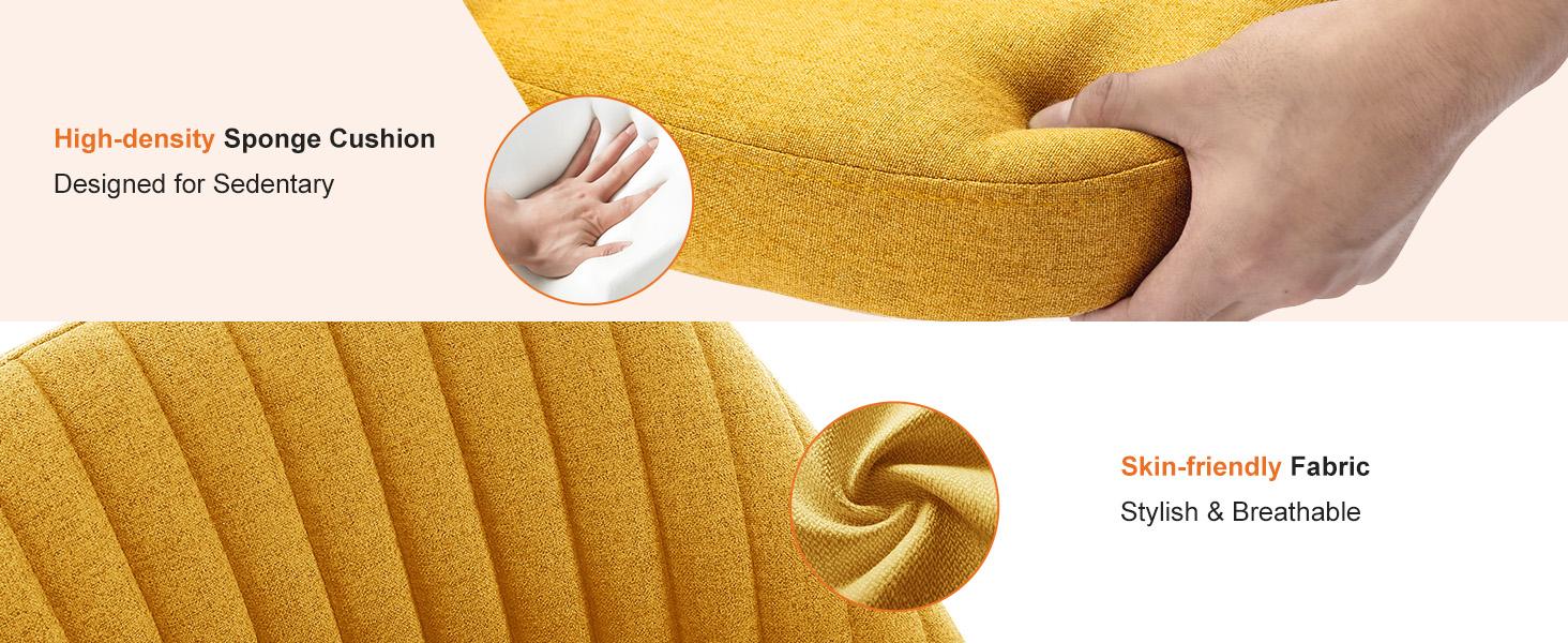 Office Chair, Modern Fabric Desk Chair with Wheels, Space-Saving Swivel Seating, Adjustable Comfort Computer Vanity Chair Office Chair, Modern Fabric Desk Chair with Wheels, Space-Saving Swivel Seating, Adjustable Comfort Computer Vanity Chair