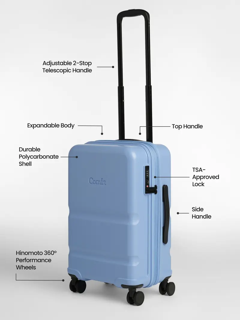 Comfrt Carry-On Companion | Lightweight Hardshell Suitcase with TSA Lock