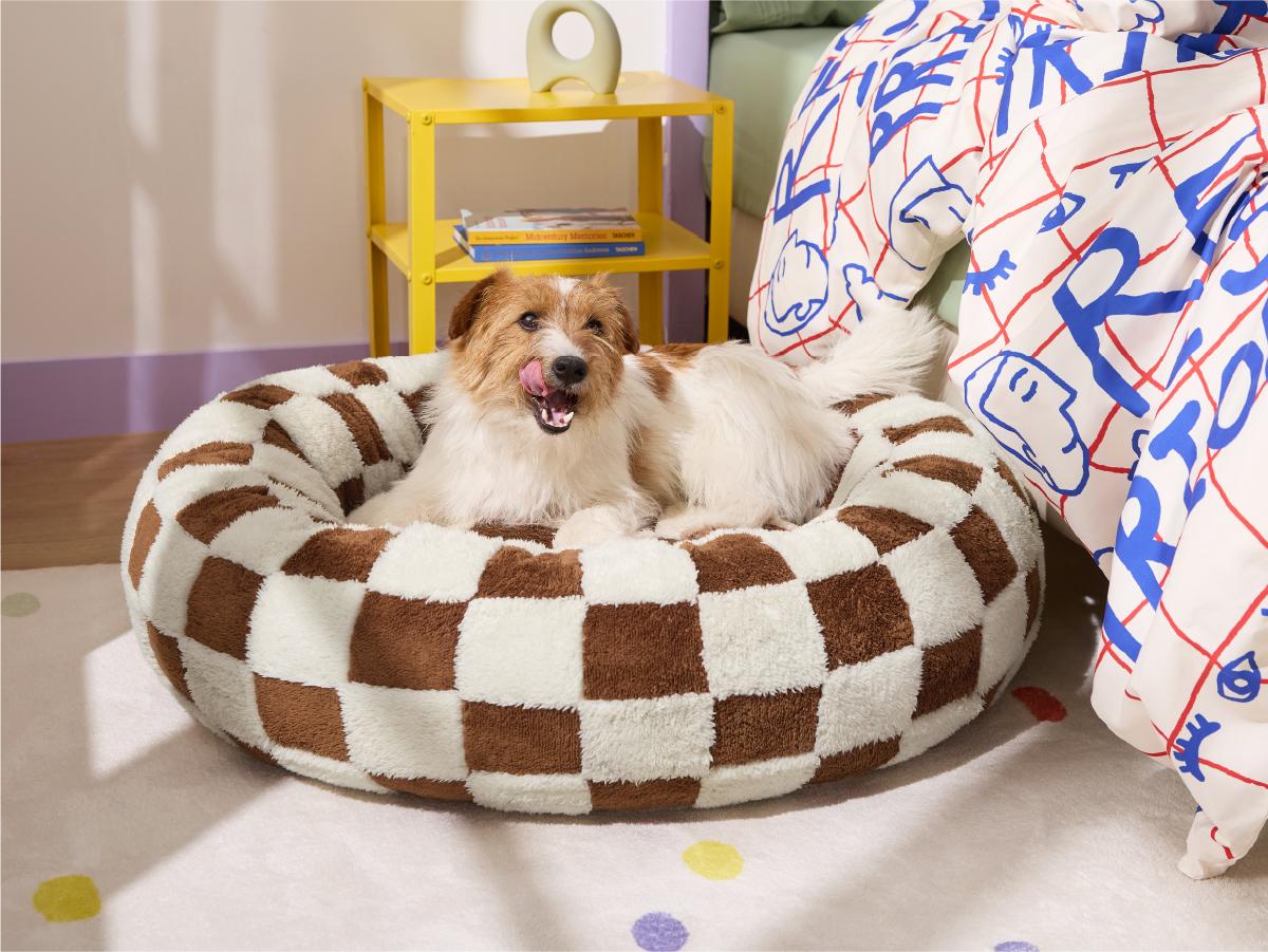 【Up to $20 off】Lesure Soft Donut Bed - Cozy Fluffy Calming Bed for Small/Medium/Large Dogs & Cats, Soft Plush Round Pet Bed for Comfort, Washable, Anti-Slip Bottom, Camas para Perros, Pet Supplies Bedding,Deals For You Days