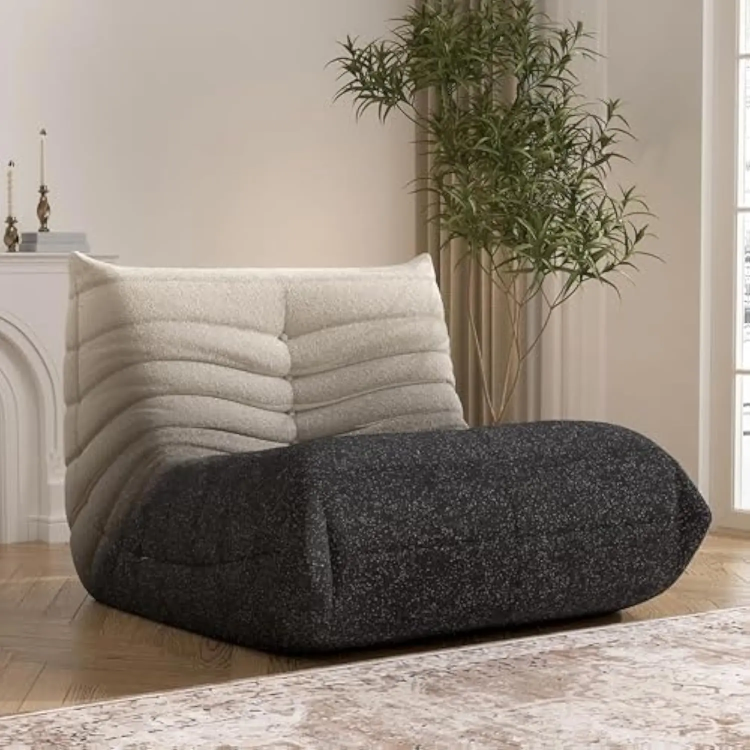 Loisel CloudNest Bean Bag Sofa – Ultra Soft Memory Foam Lounge Chair for Living Room, Bedroom & Home Office