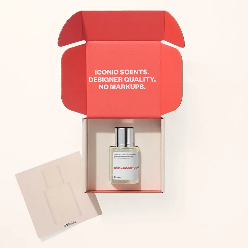 Dossier Gourmand White Flowers Eau de Parfum | Warm Vanilla, White Florals & Caramel Notes