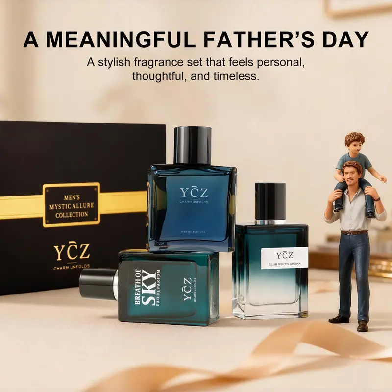 YCZ Mystic Allure Collection | 3 Premium Men's Colognes for Day & Night