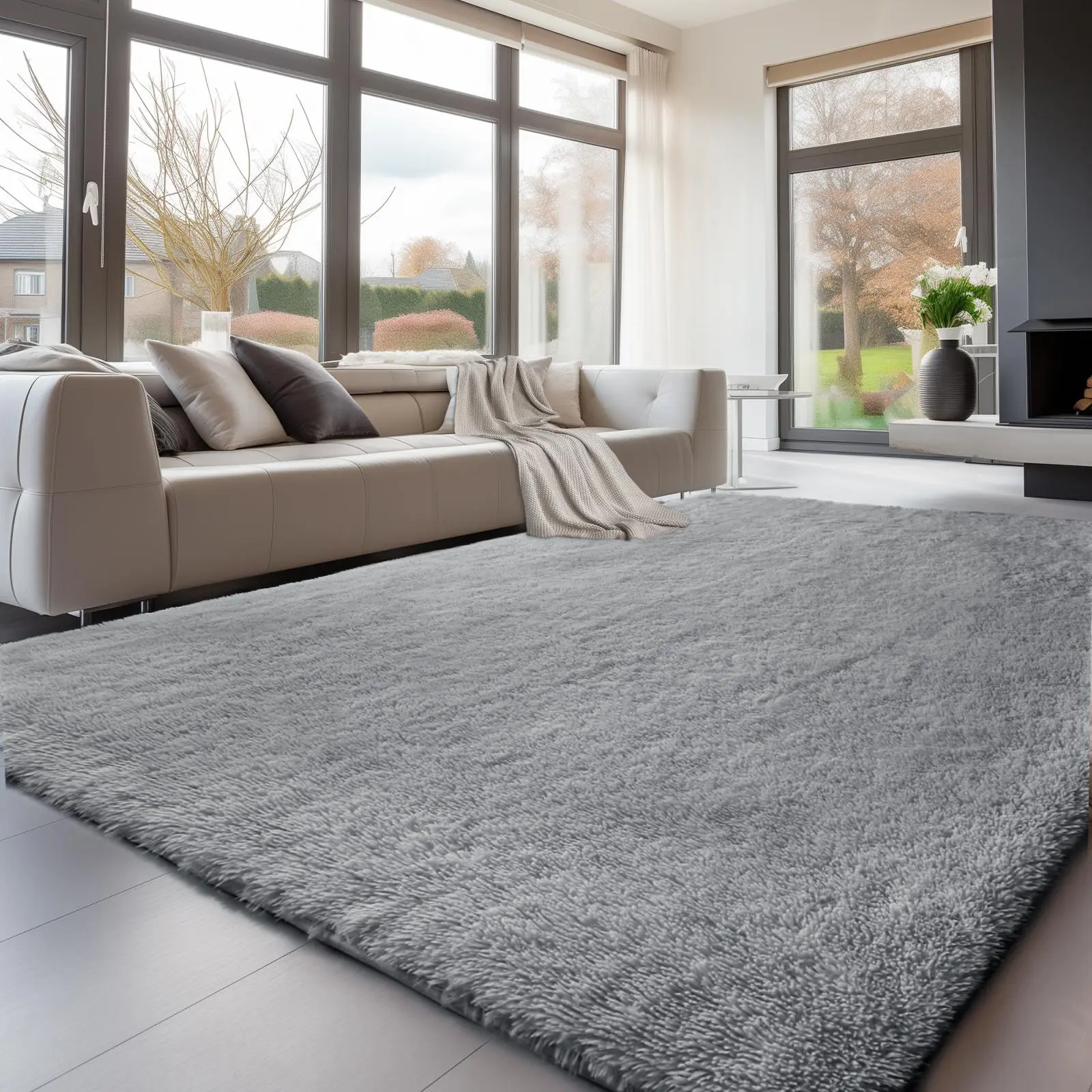 Cloud-Like Fluffy Rug | Super Soft Plush Carpet for Bedroom, Living Room & Cozy Spaces