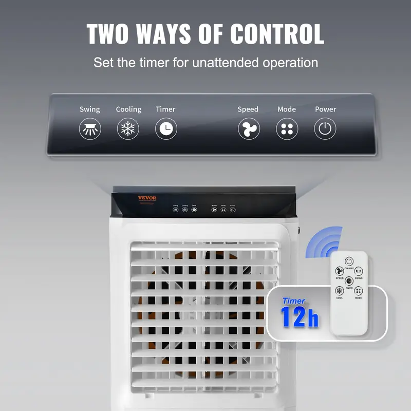 Beat the Heat with VEVOR 2100 CFM Evaporative Air Cooler | Powerful, Portable & Energy Efficient