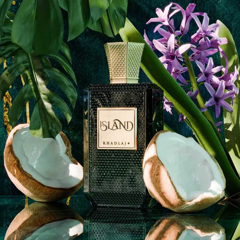 Khadlaj Island Extrait de Parfum 100ml | Long-Lasting Luxury Unisex Fragrance with Bergamot, Honey & Vanilla