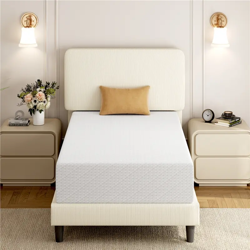 Yaheetech Cooling Memory Foam Mattress | Fiberglass-Free, Medium Firm & CertiPUR-US Certified