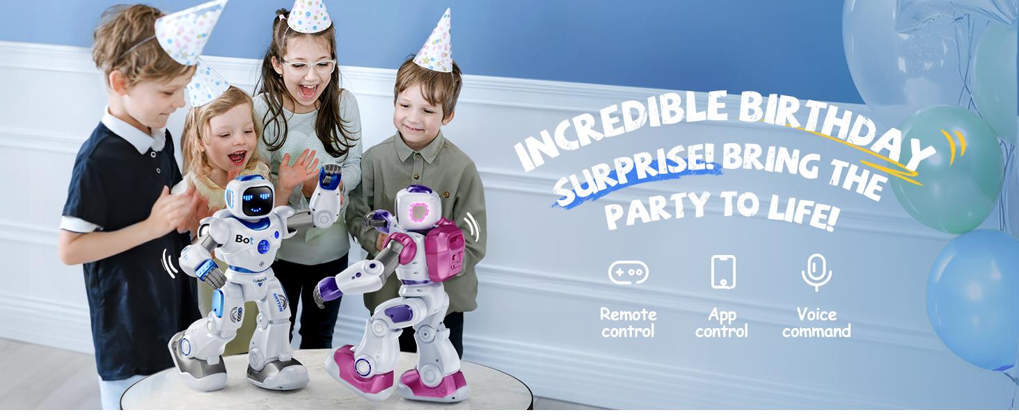 Ruko 1088 Smart Robots for Kids, Large Programmable Interactive RC Robot with Voice Control, APP Control, Present for 4 5 6 7 8 9 Years Old Kids Boys and Girls