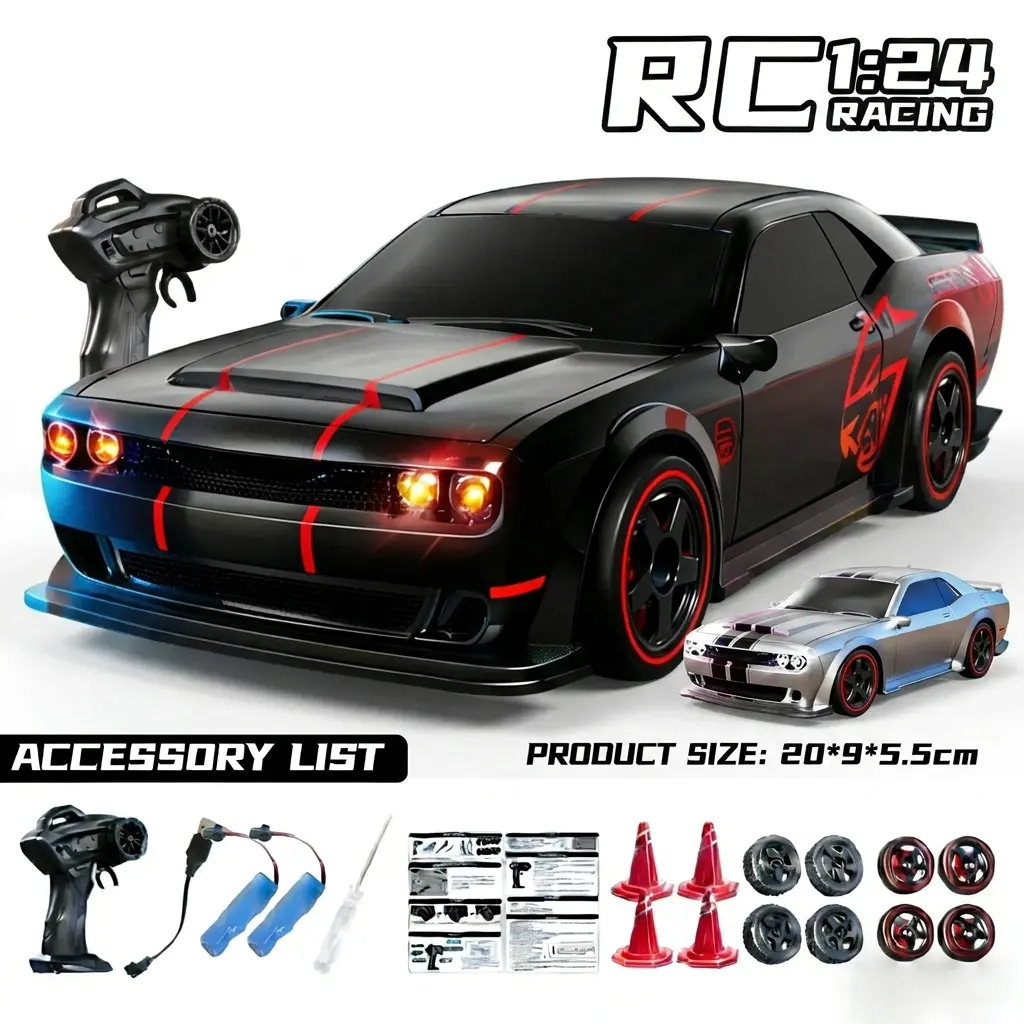 RC Drift Car ABS Material 2.4GHz Anti-Interference Charging Home Playtime Long Battery Life Thrills For Kids Teens RC Lovers Gifts