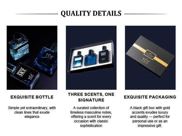 YCZ Men's Mystic Allure Collection Fragrance Set |YCZ Club Marine & Breath of Sky Eau De Cologne Gift Box with Long Lasting Light Scent for Any Occasion Perfume Gift Sets Perfume Sample Set#Summervibes|Father's Day Gifts,vacationoutfits,beachoutfits