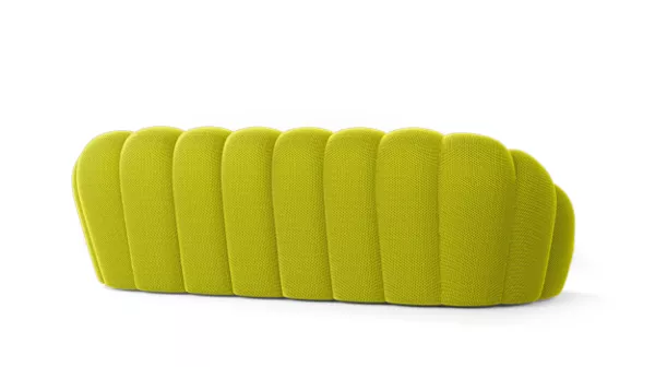 NLFZEK Bubble Sofa – Sculptural 3-Seater Curved Sofa, Modern Plush Lounge Couch for Living Room