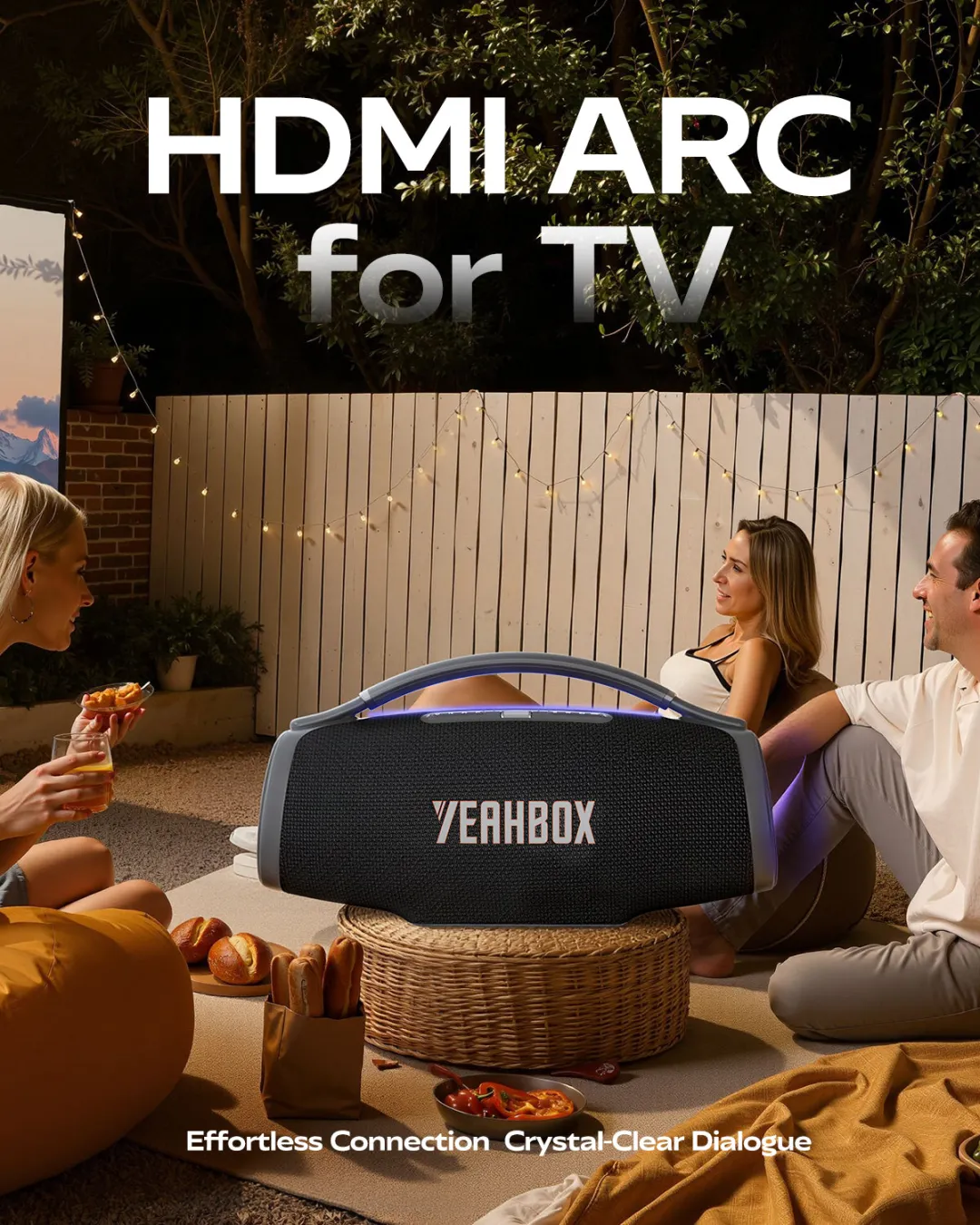 Portable Three-Way Party Speaker